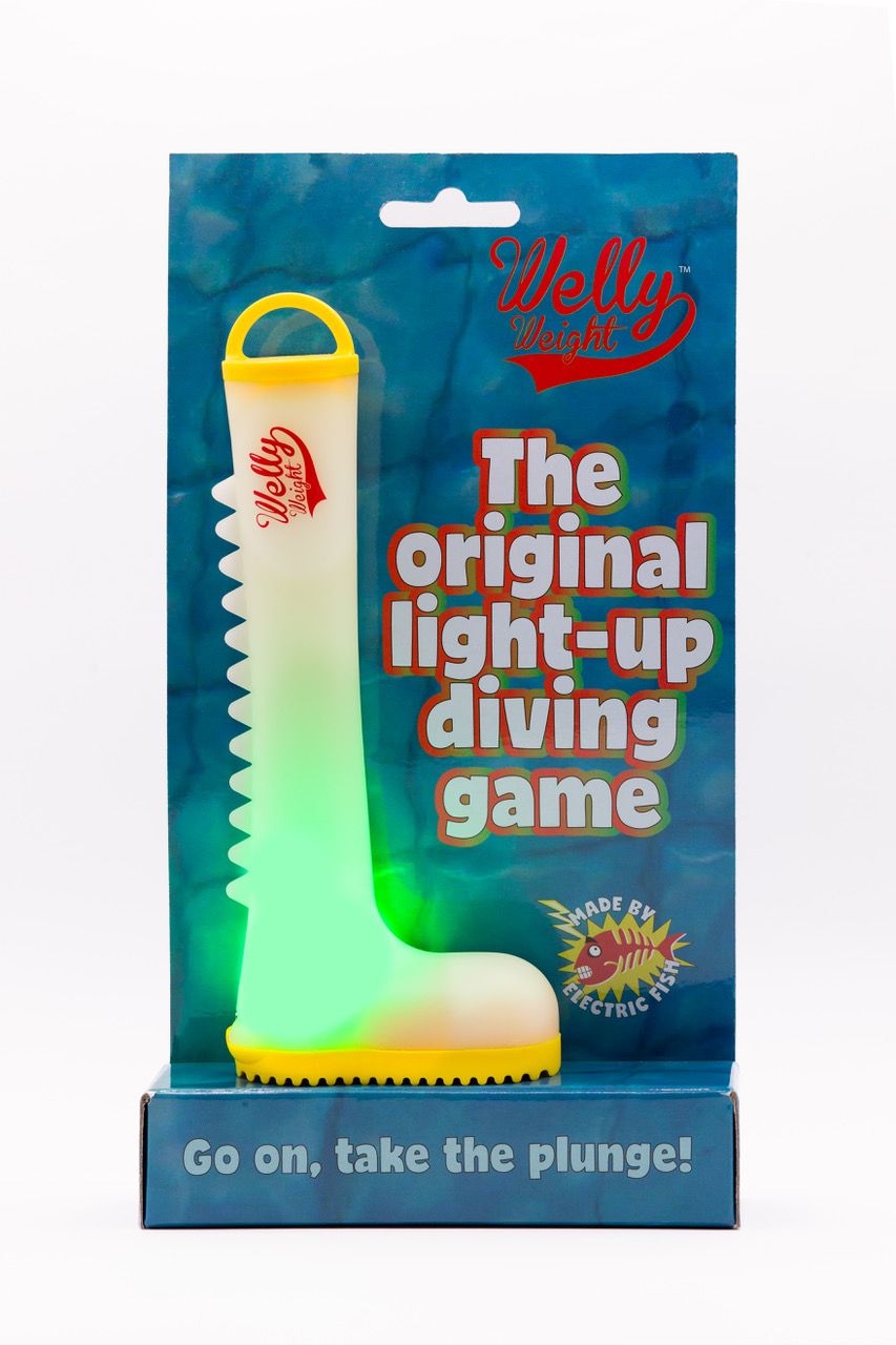 WellyWeight light-up diving challenge toy for kids, front view
