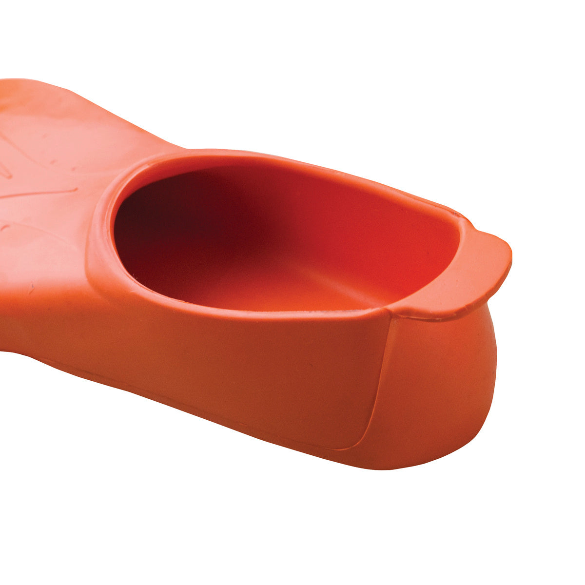 FINIS Booster Swim Fins in orange, junior size 11–1, rear-diagonal