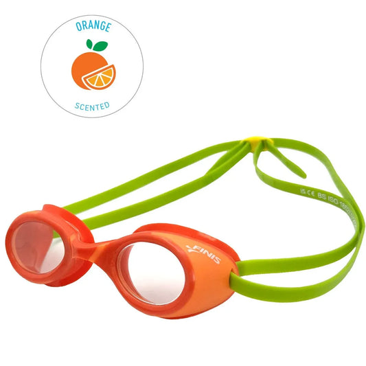 FINIS Fruit Basket Kids' Swim Goggles in Orange, front view