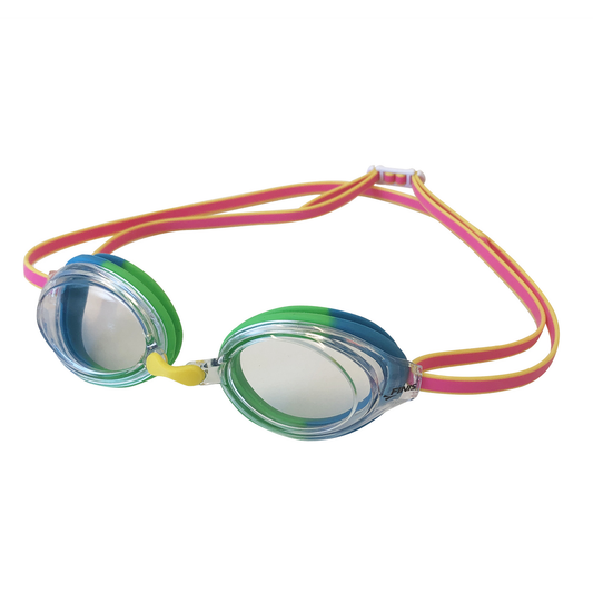 FINIS Ripple Unisex Swim Goggles in Clear/Pink, front view