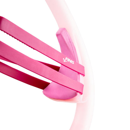 Close-up of FINIS Stability Snorkel Orchid showing bracket-free cushioned support